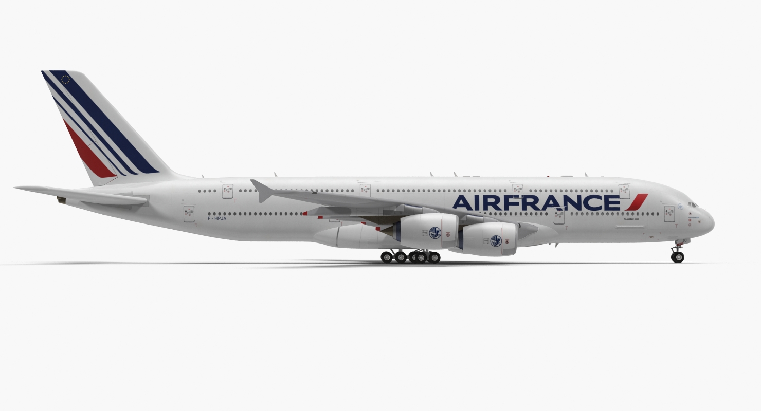 Airbus A380 1000 Air France 3D